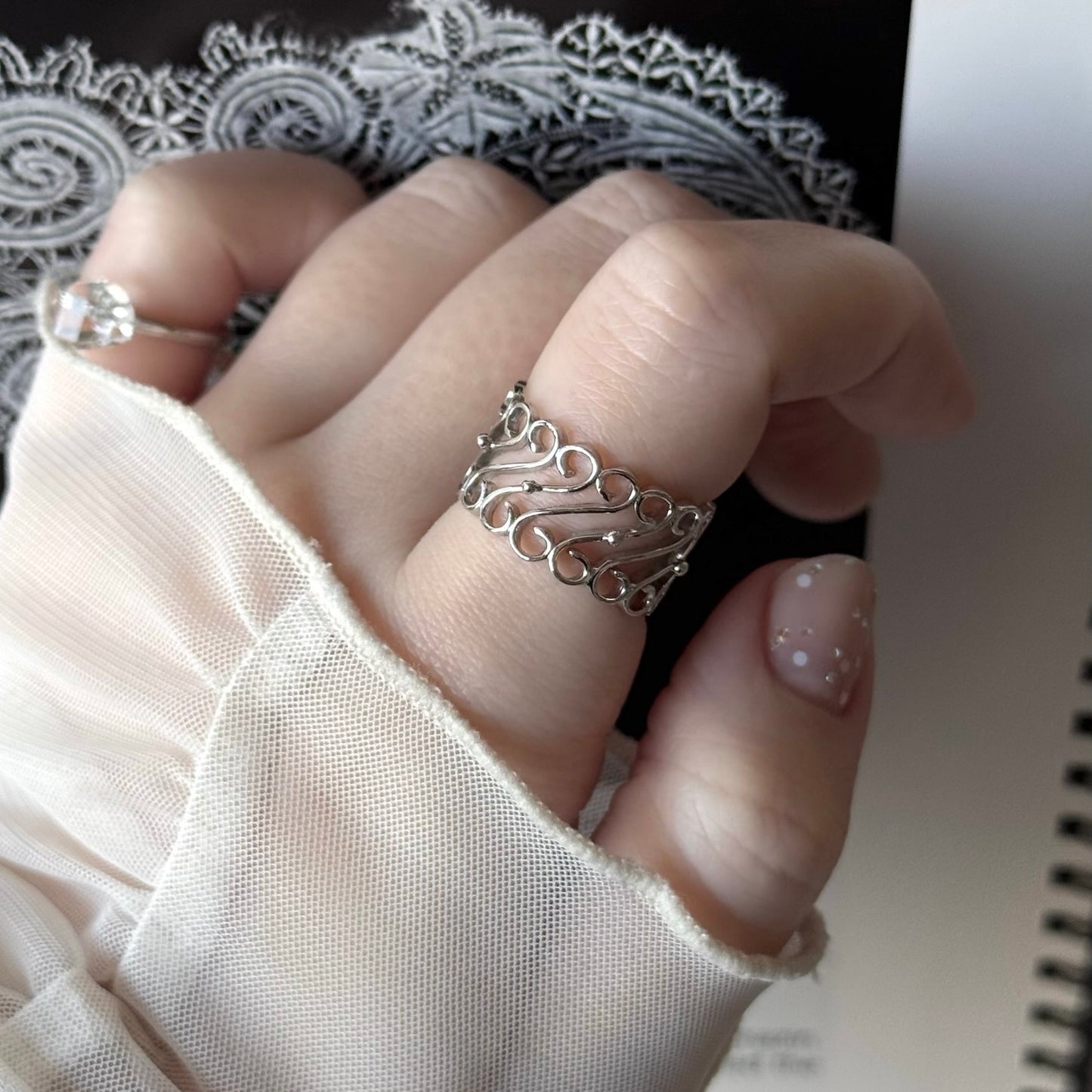 [ silver ] garden decor [ free size ]