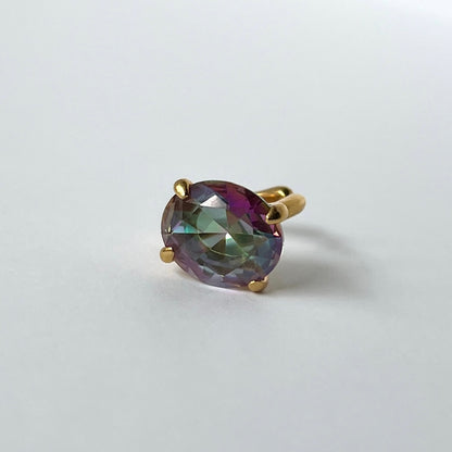 [ mystic quartz ] GEM ear cuff gold