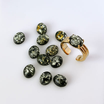 [ black amber ] trois gold