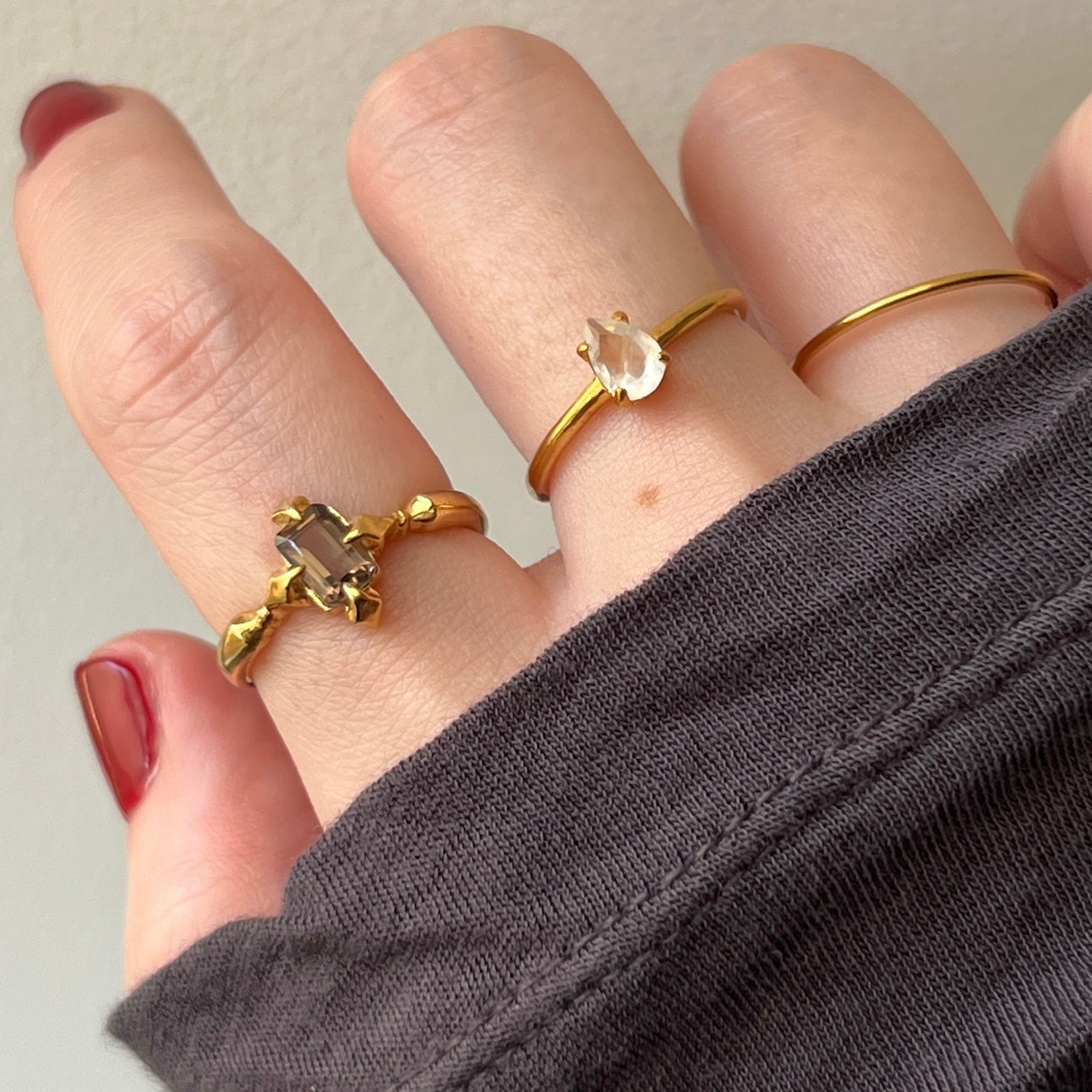 [ smoky quartz ] polaris gold