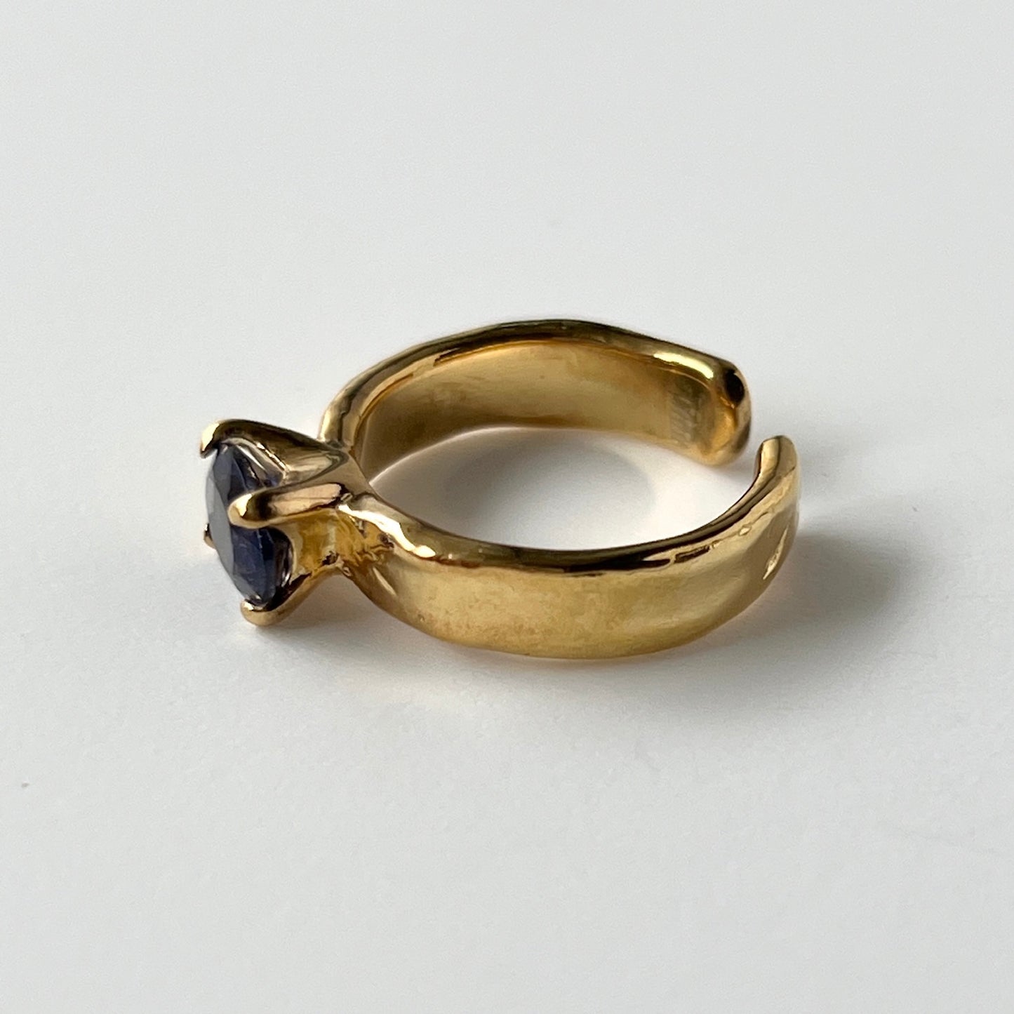 [ iolite ] um gold ring [ free size ]