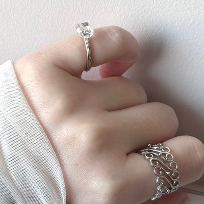 [ herkimer diamond ] churros silver