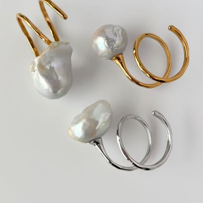 [ ✴︎12 ] oyster pearl mini ring