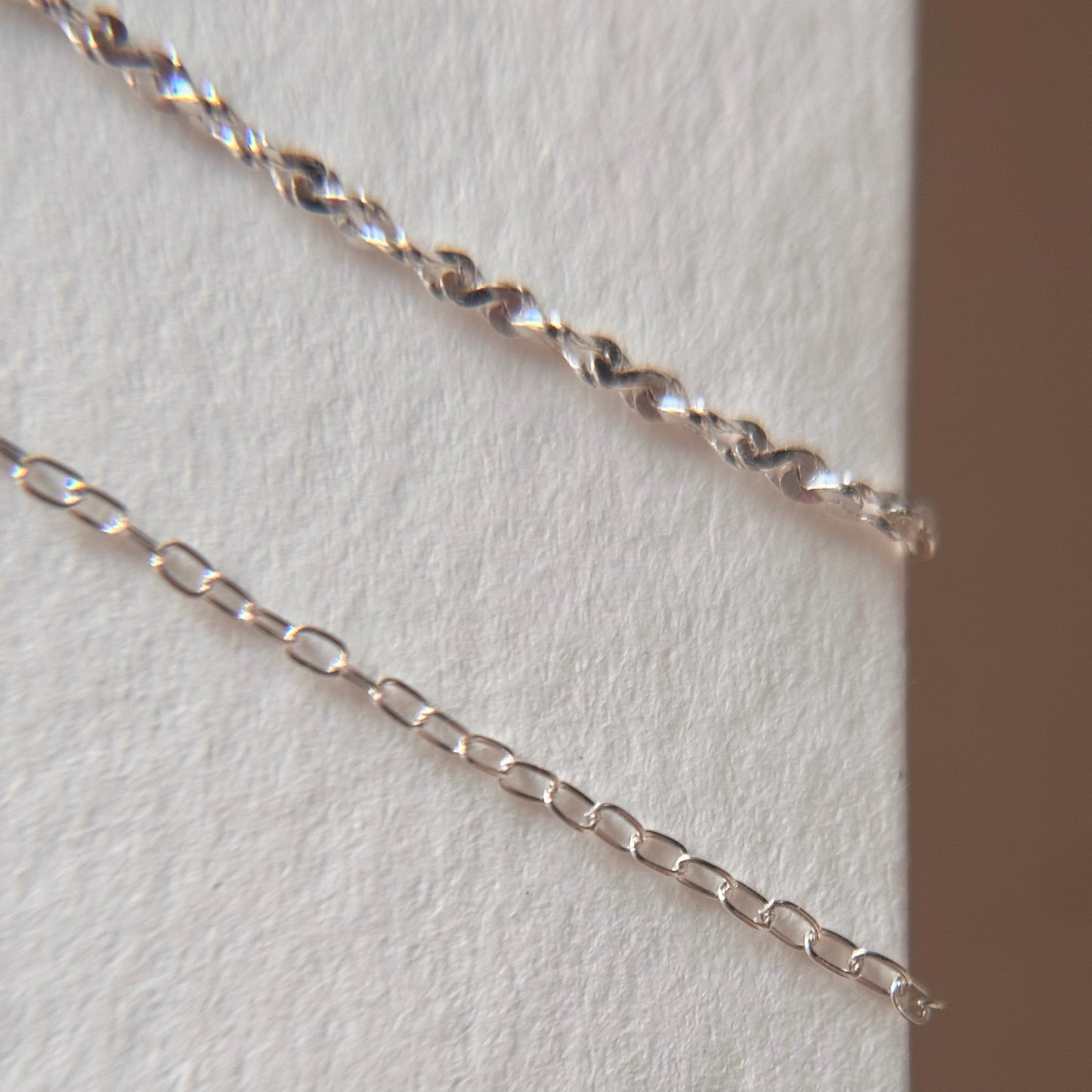 [ SV925 ] oval link chain necklace
