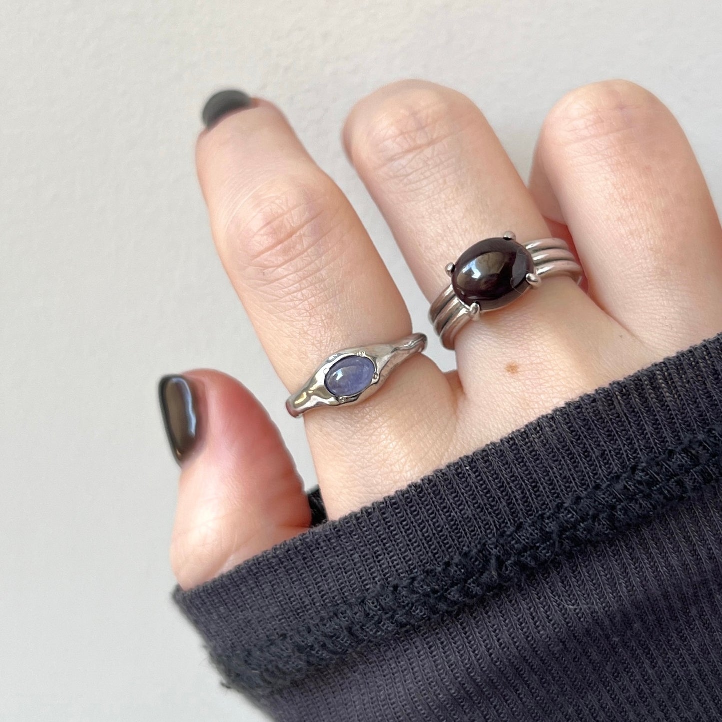 [ tanzanite ] pebble silver