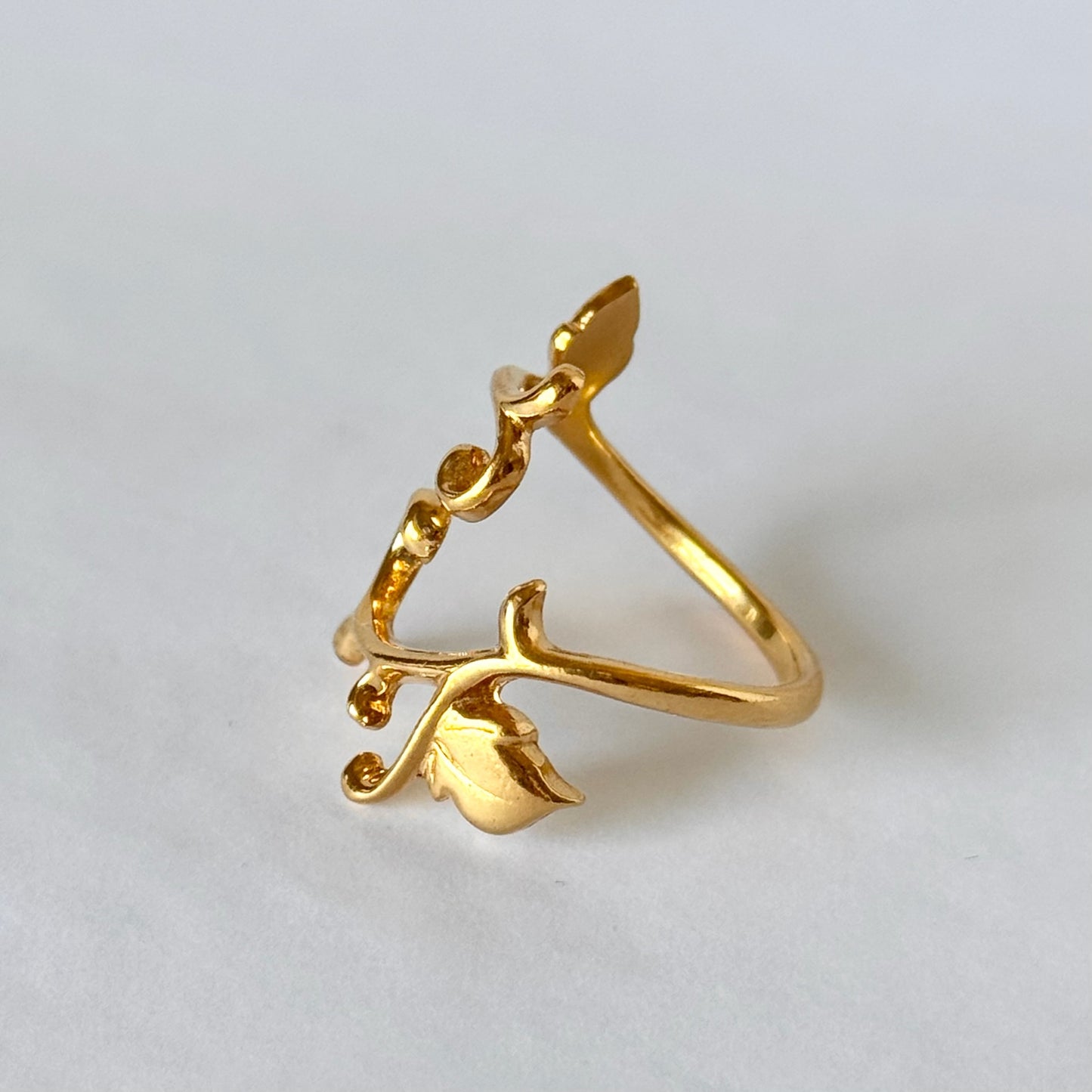 [ gold ] ivy ring [ free size ]