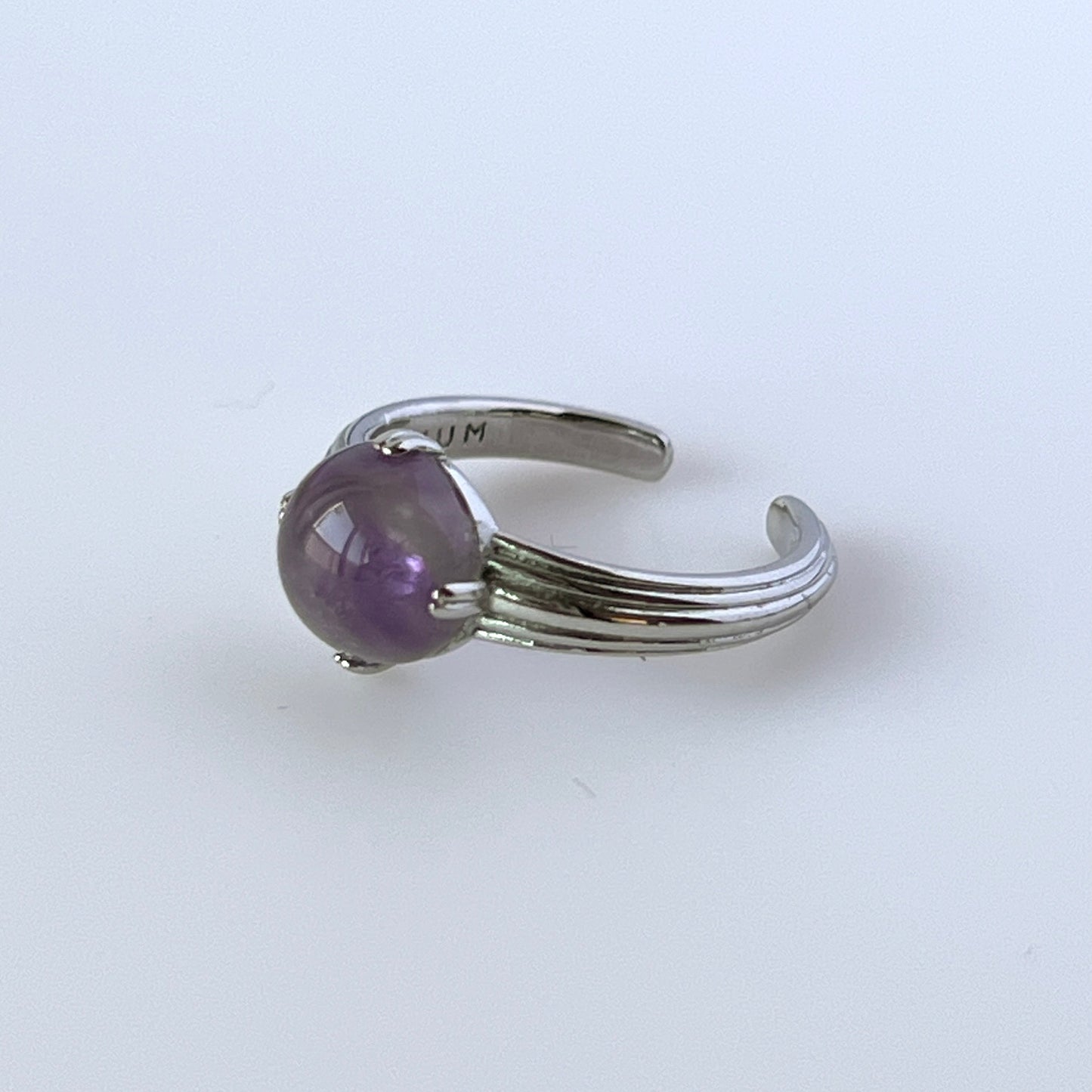 [ vine amethyst ] croissant silver