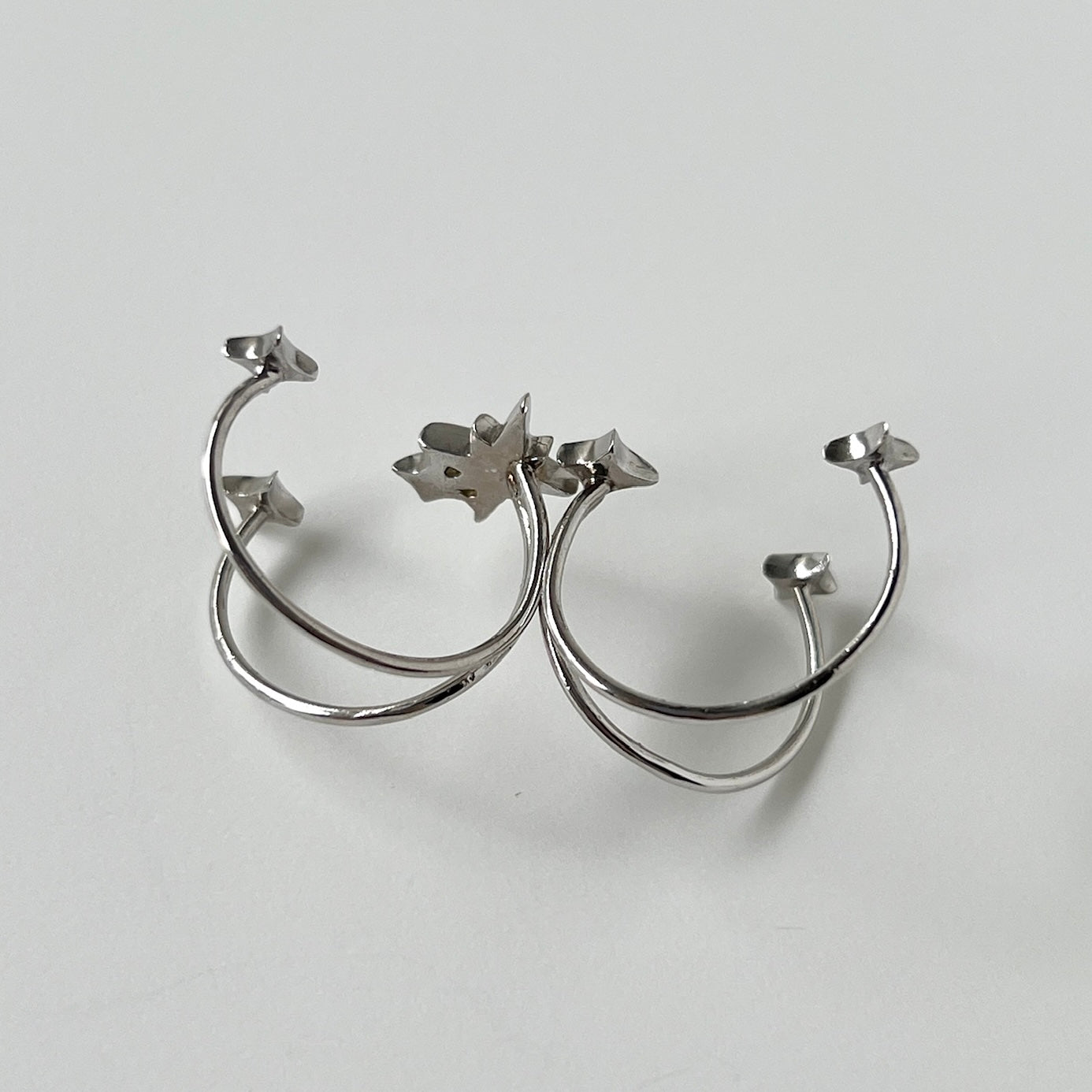 [ silver ] double ptolemaeus ring [ free size ]