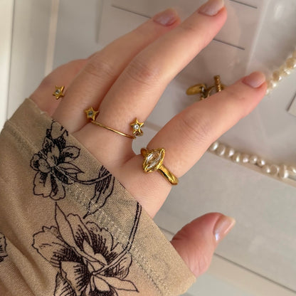 [ white topaz ] marquis stone gold