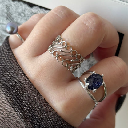 [ silver ] garden decor [ free size ]