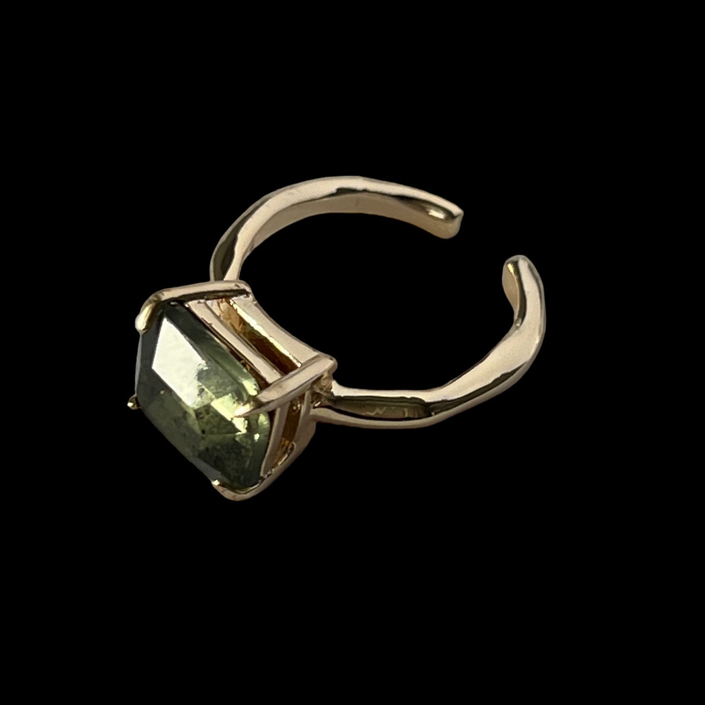 07. [ green ] gem OCTAGON gold [ free size]