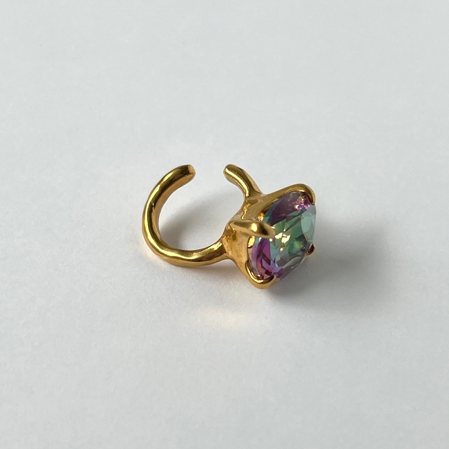 [ mystic quartz ] GEM ear cuff gold