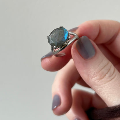 [ labradorite ] reine pinky silver