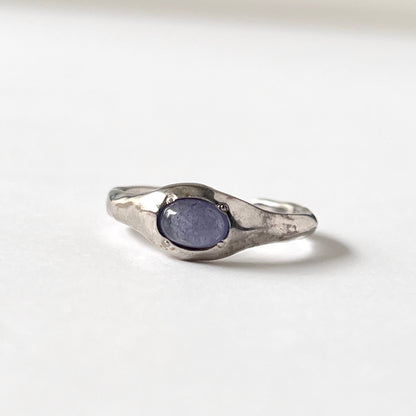 [ tanzanite ] pebble silver