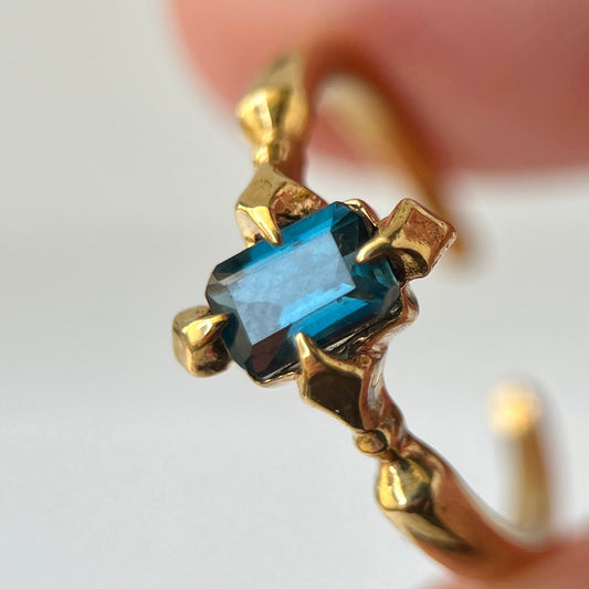 [ london blue topaz ] polaris gold [ free size ]