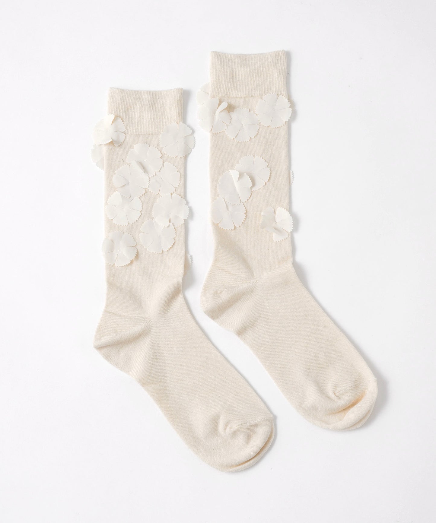 【IVORY】flower motif socks