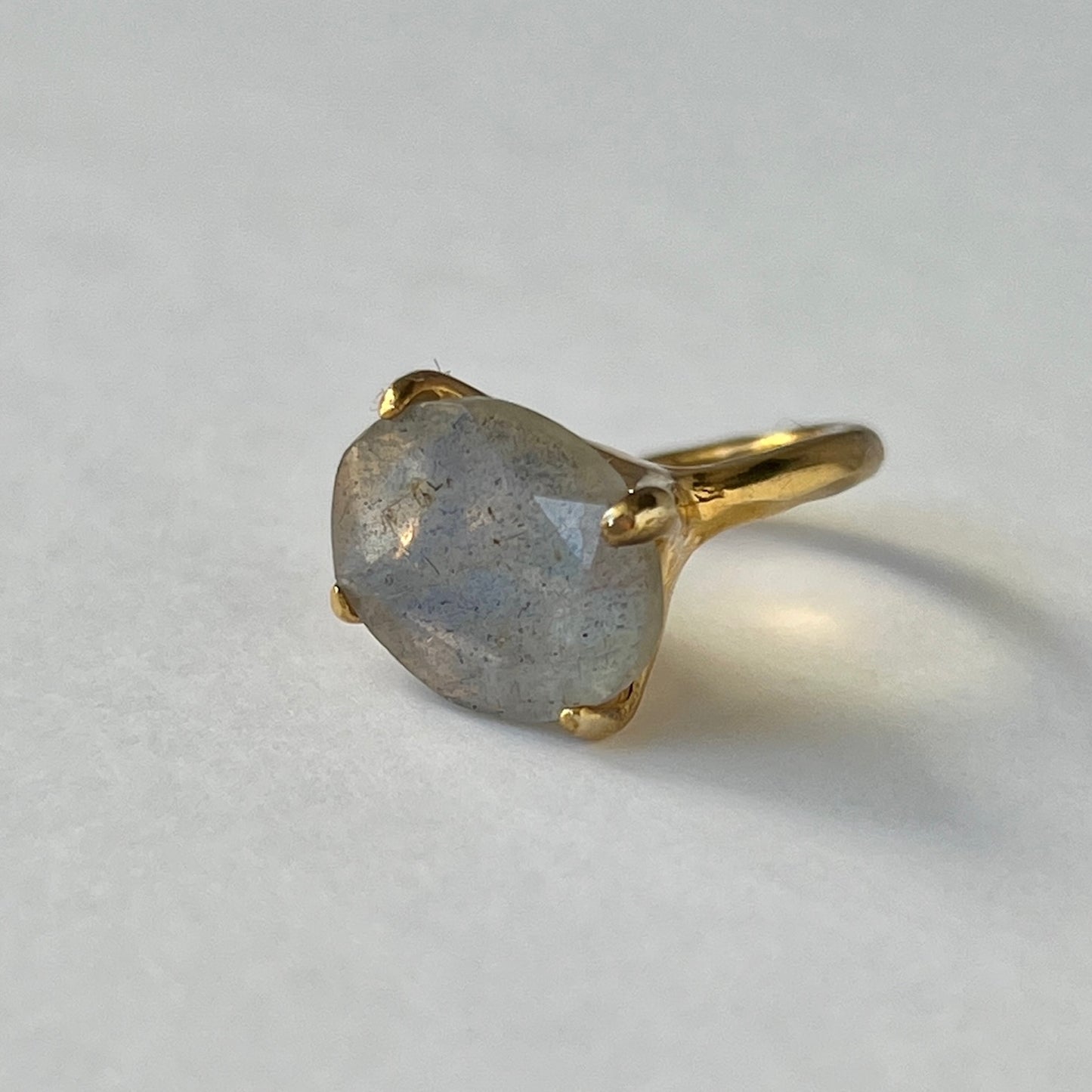 [ labradorite ] GEM ear cuff gold