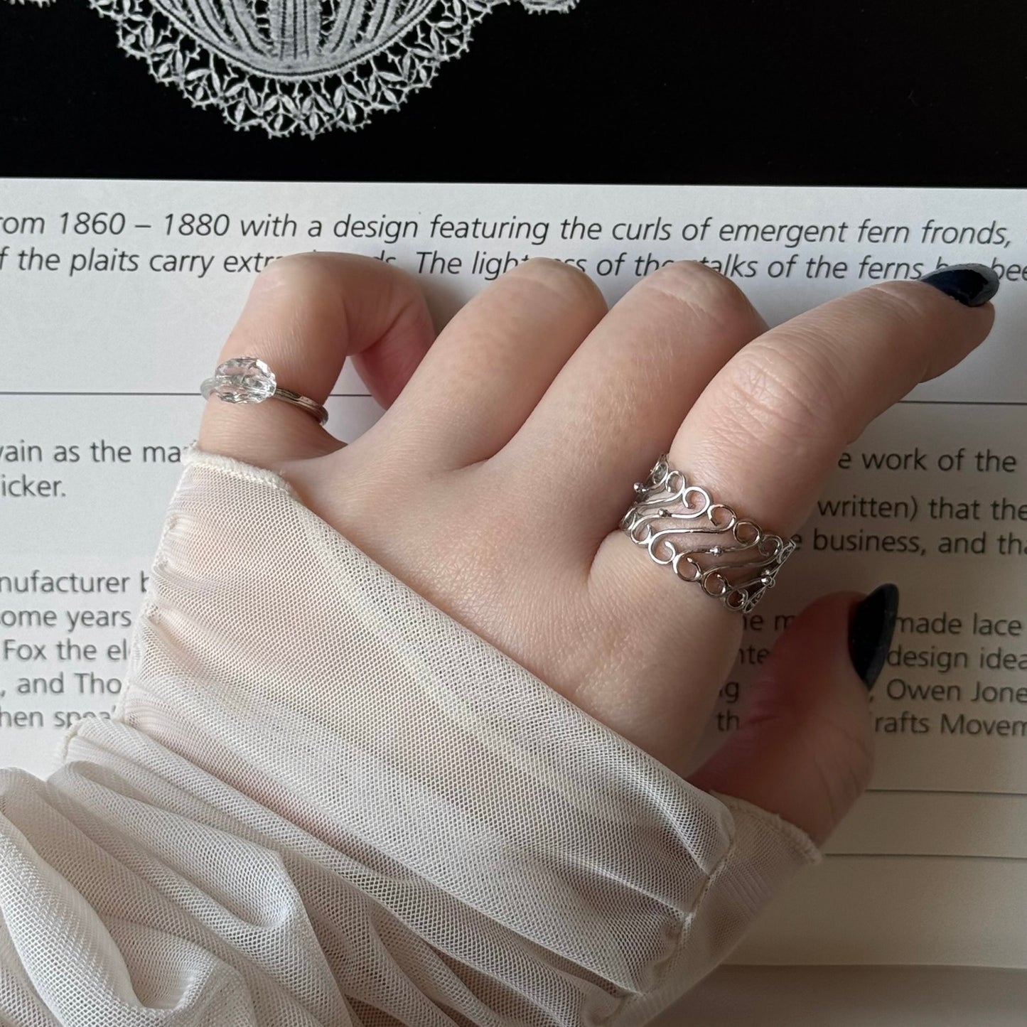 [ silver ] garden decor [ free size ]