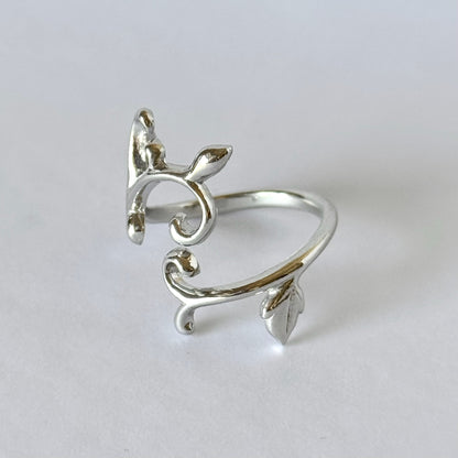 [ silver ] ivy ring [ free size ]
