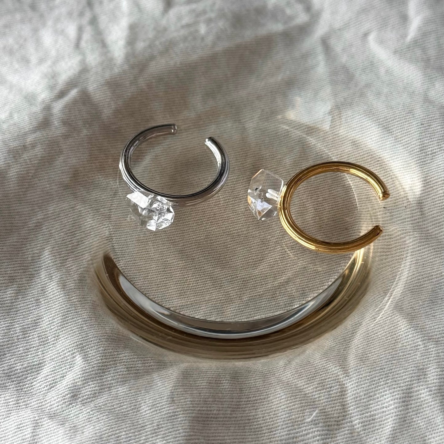 [ herkimer diamond ] churros silver