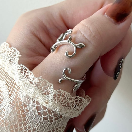 [ silver ] ivy ring [ free size ]