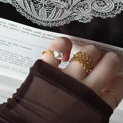 [ herkimer diamond ] churros gold