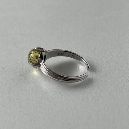 [ black amber ]  croissant silver
