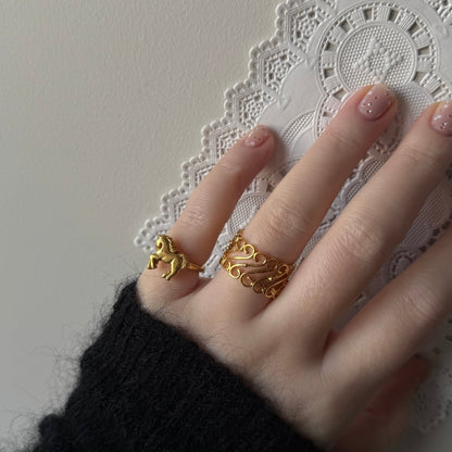 [ gold ] garden decor [ free size ]