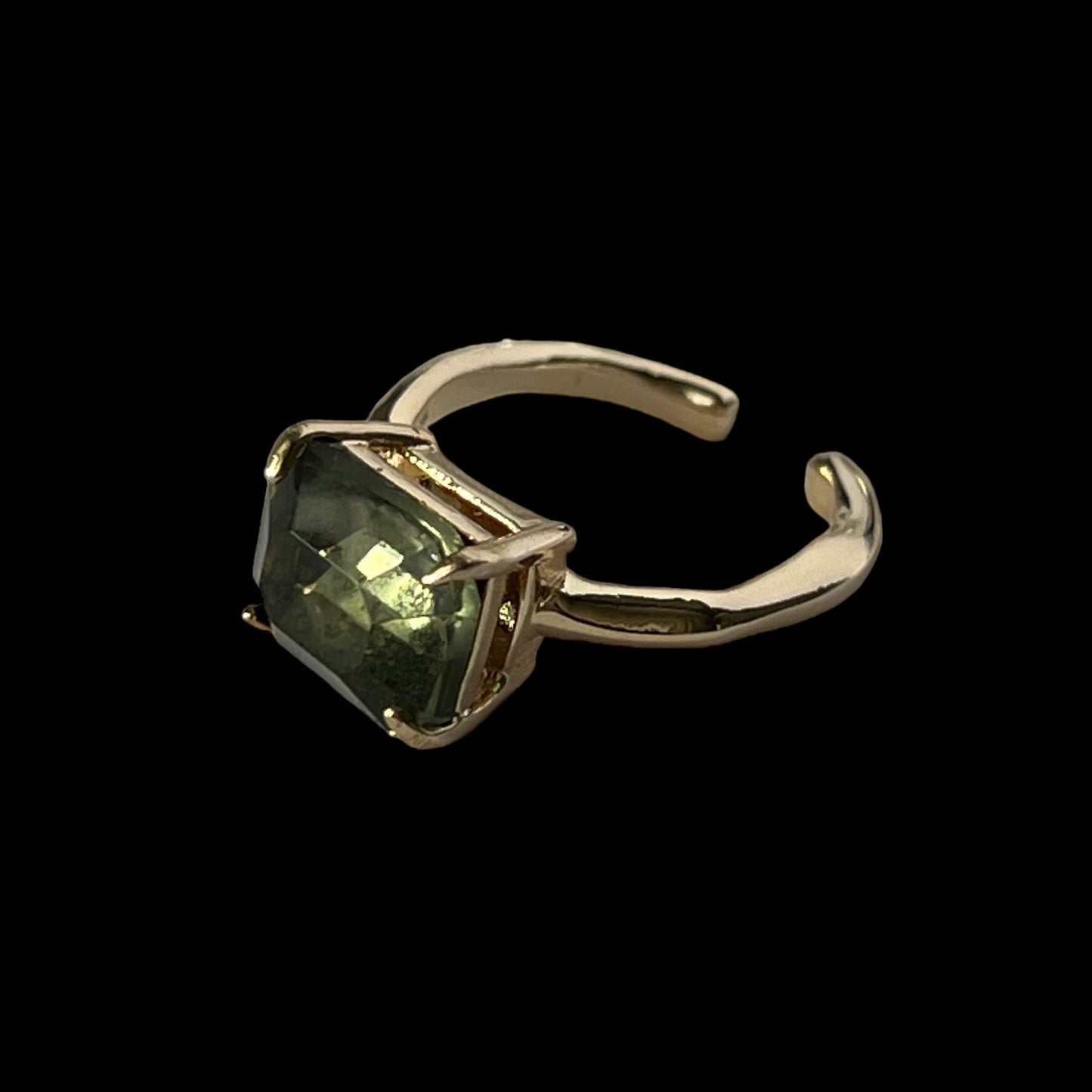 07. [ green ] gem OCTAGON gold [ free size]