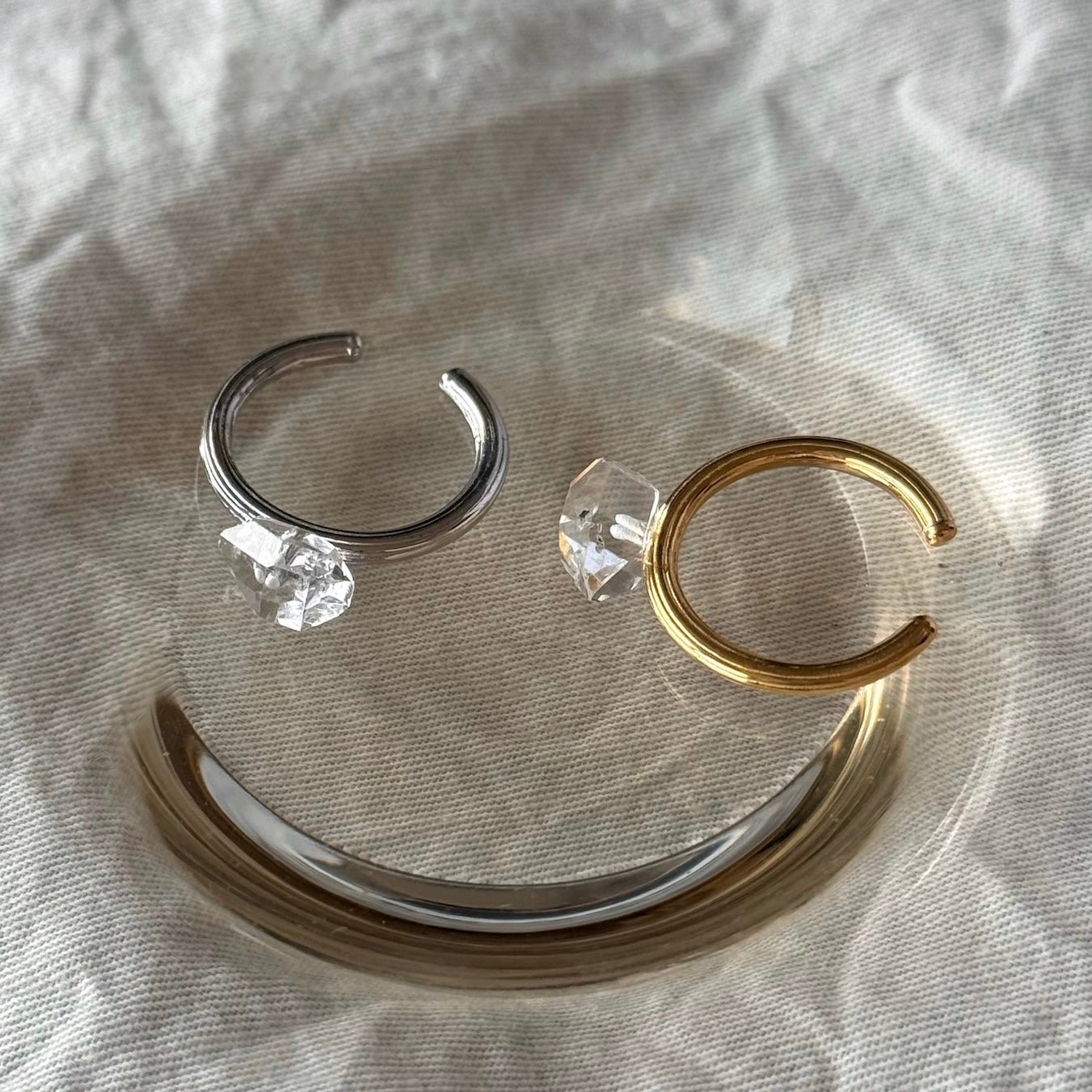 [ herkimer diamond ] churros silver