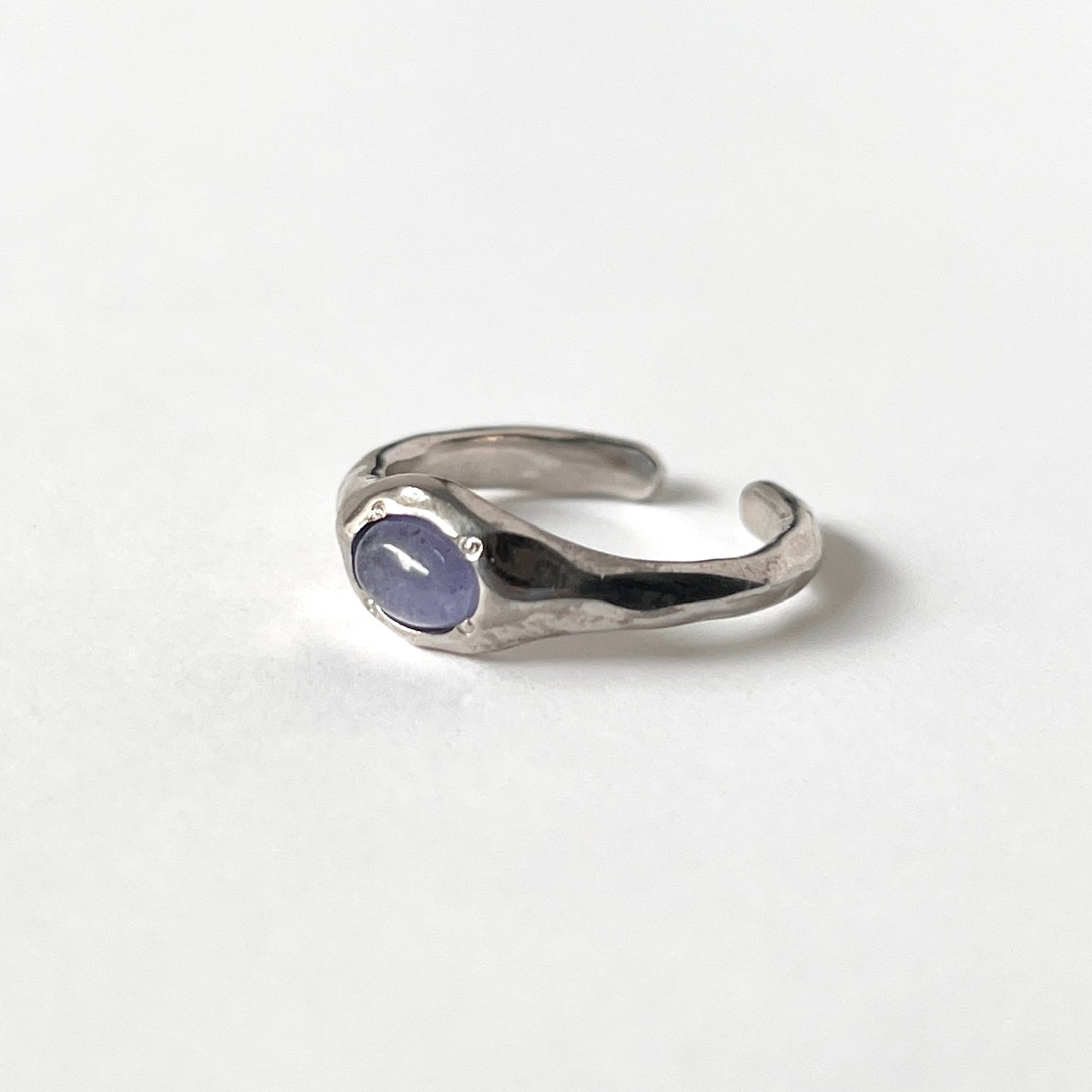 [ tanzanite ] pebble silver