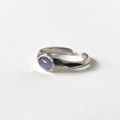 [ tanzanite ] pebble silver