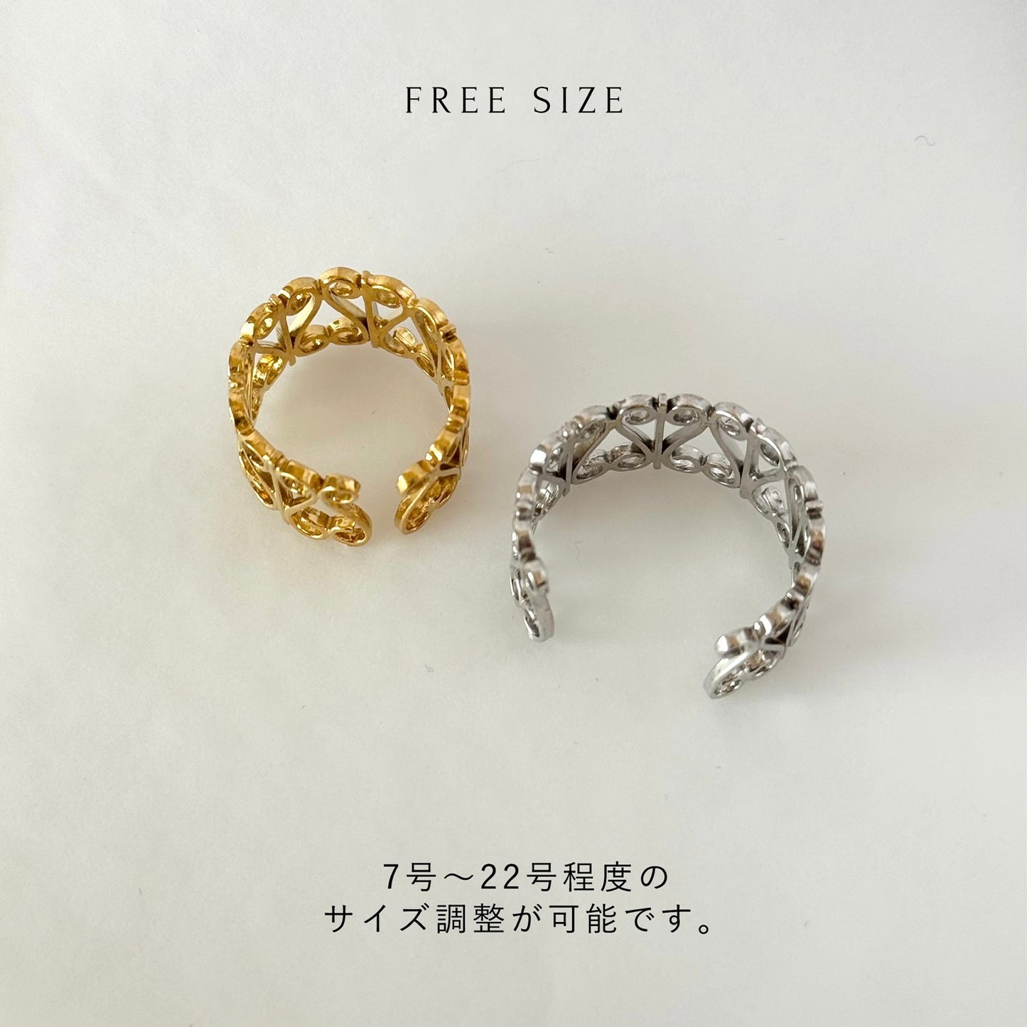 [ gold ] garden heart [ free size ]