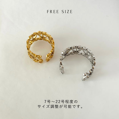 [ gold ] garden heart [ free size ]