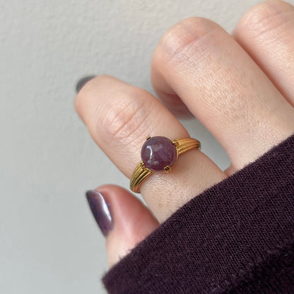 [ lepidolite ] croissant gold
