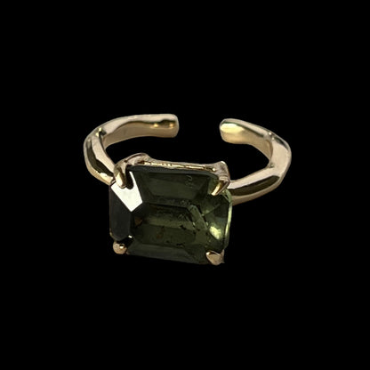 07. [ green ] gem OCTAGON gold [ free size]
