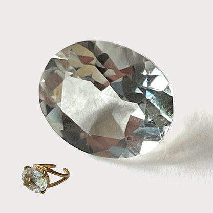 [ green amethyst  ] reine -pinky gold