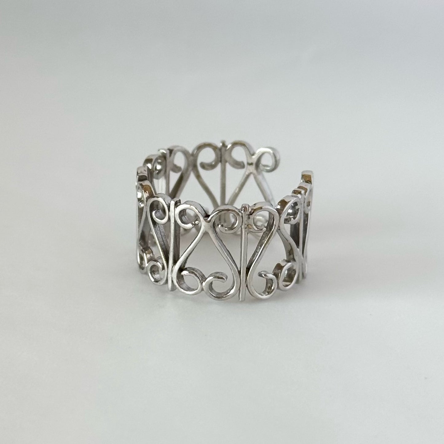 [ silver ] garden heart [ free size ]