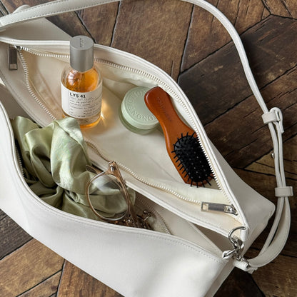 【IVORY】2way suede shoulder tote bag