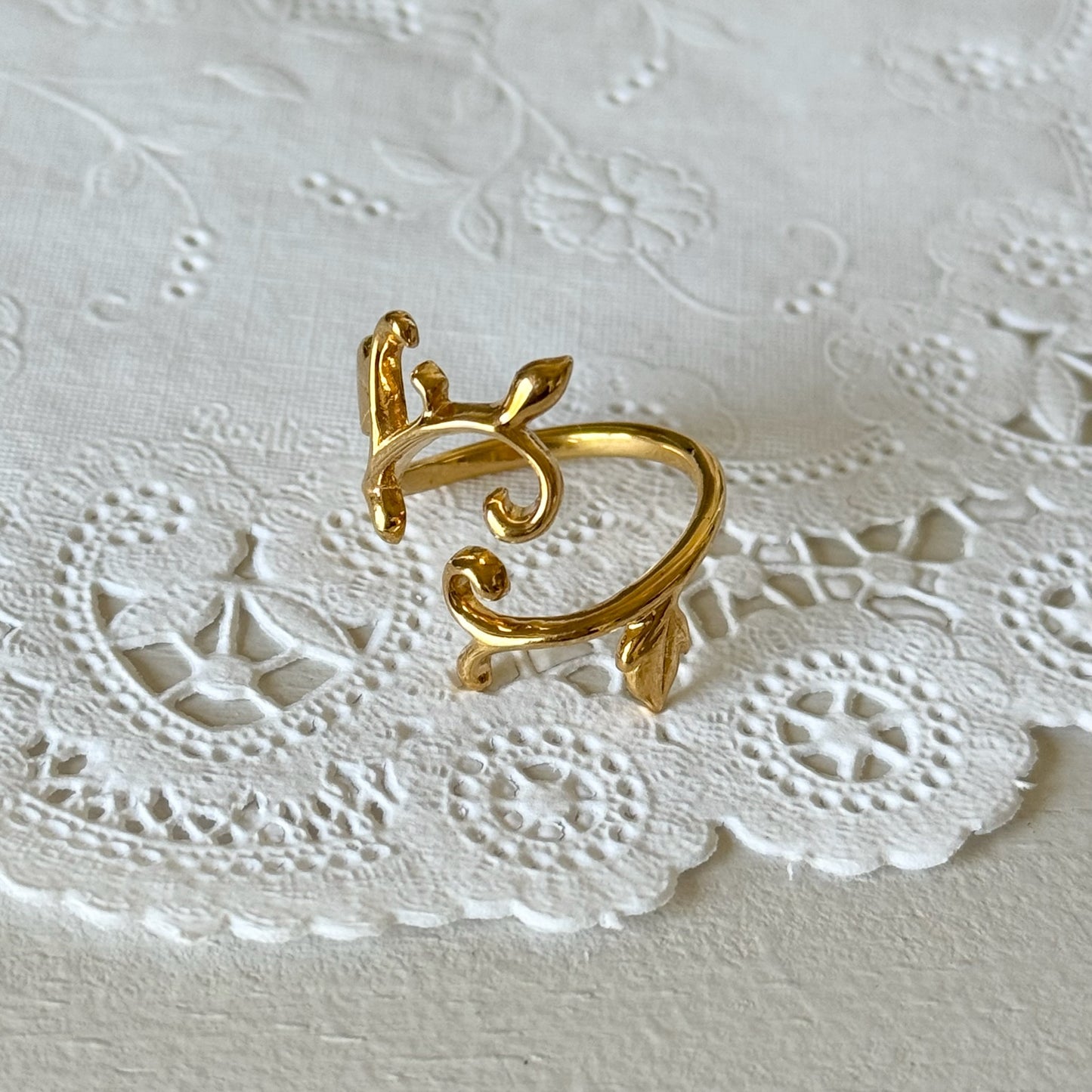 [ gold ] ivy ring [ free size ]