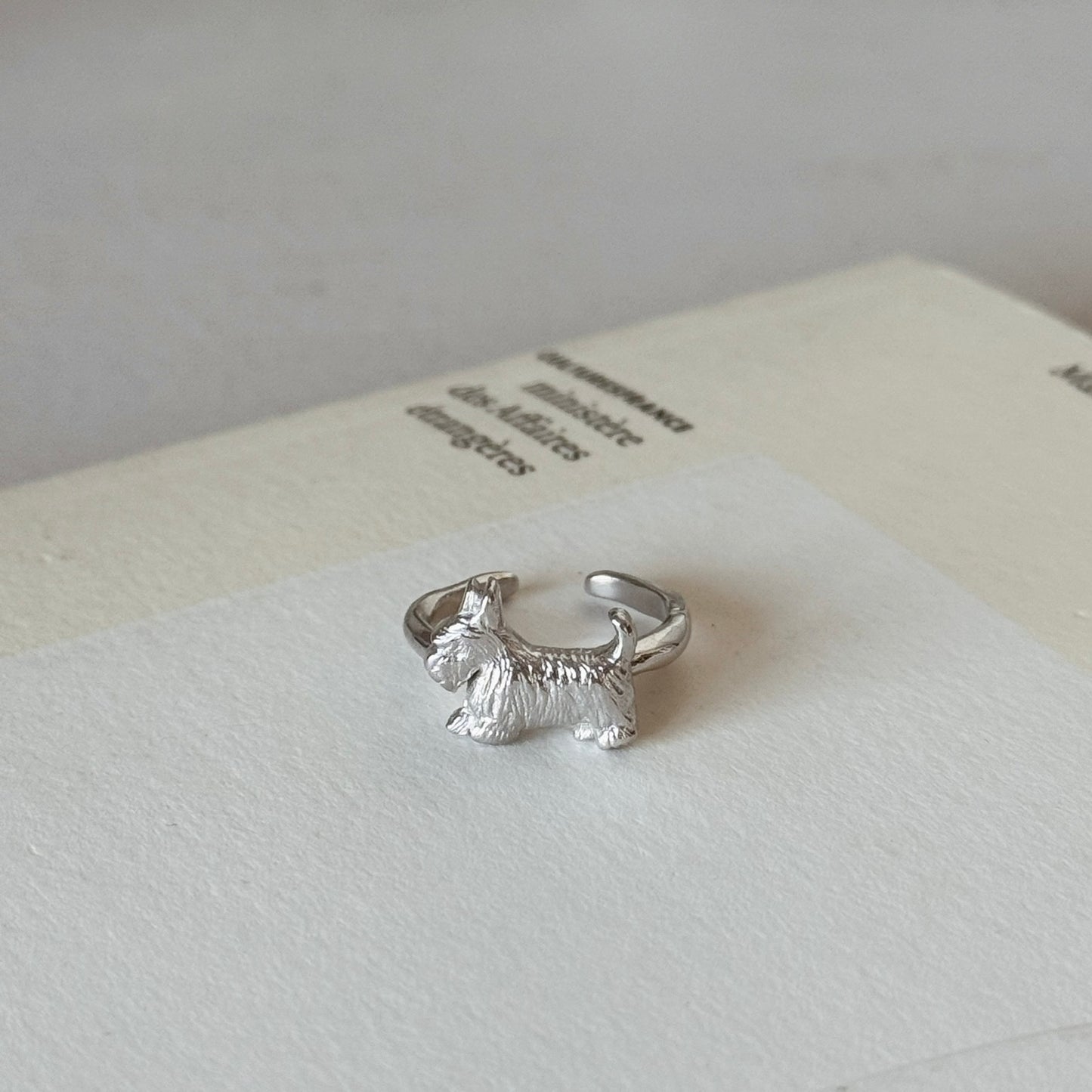 [ silver ] terrier pinky [ free size ]