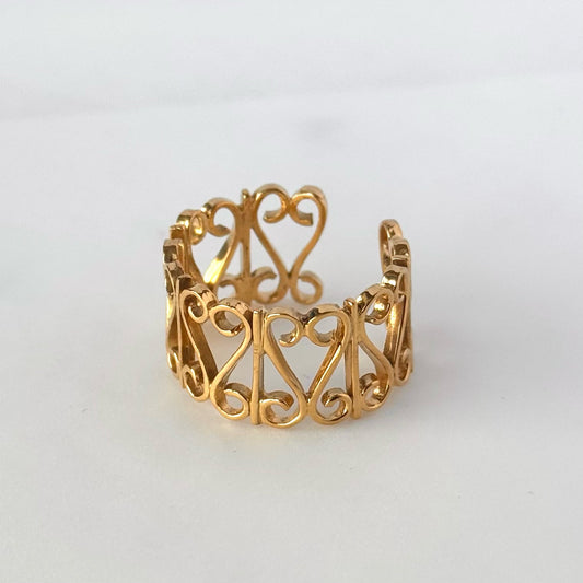 [ gold ] garden heart [ free size ]