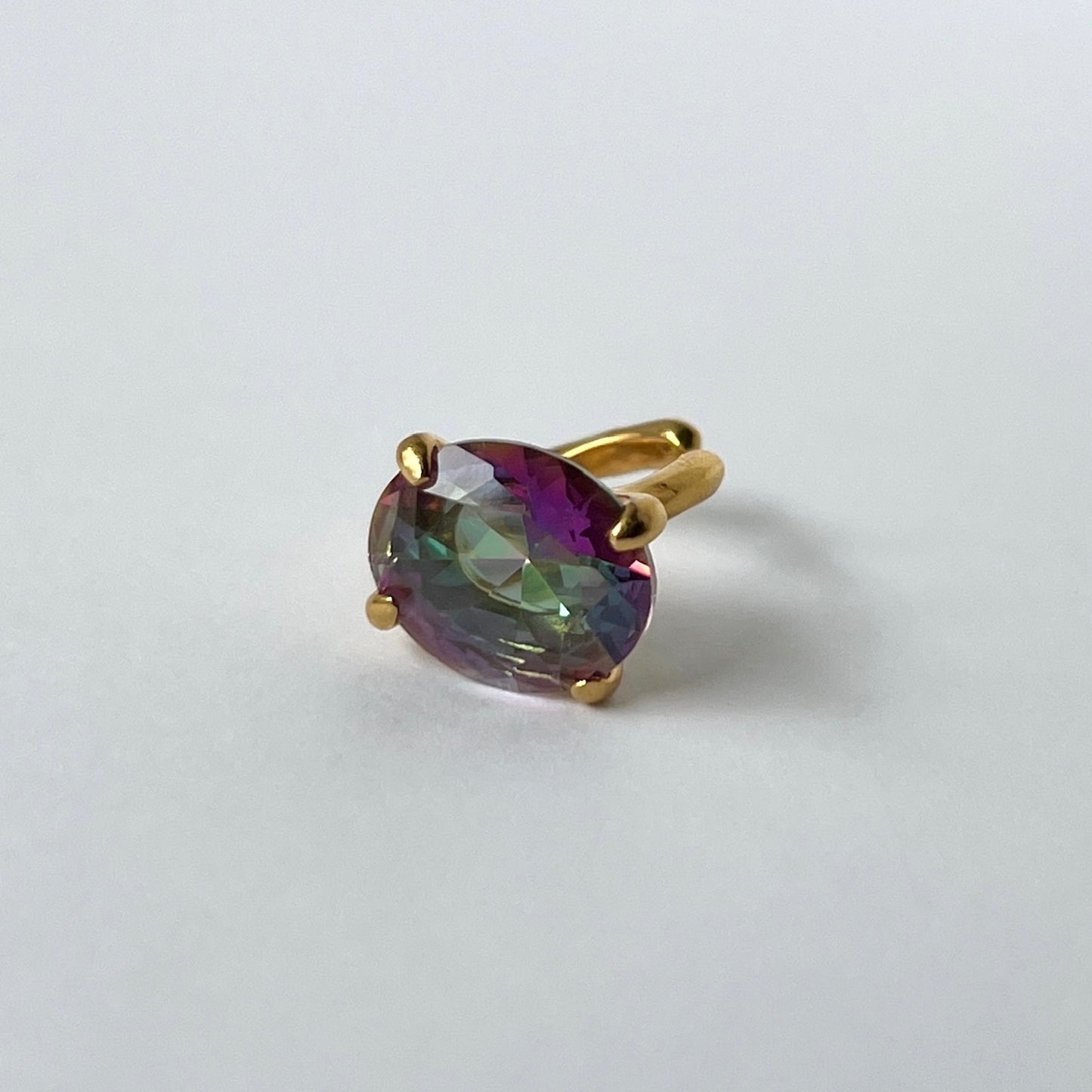 [ mystic quartz ] GEM ear cuff gold