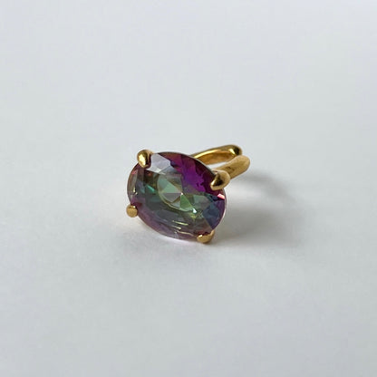 [ mystic quartz ] GEM ear cuff gold