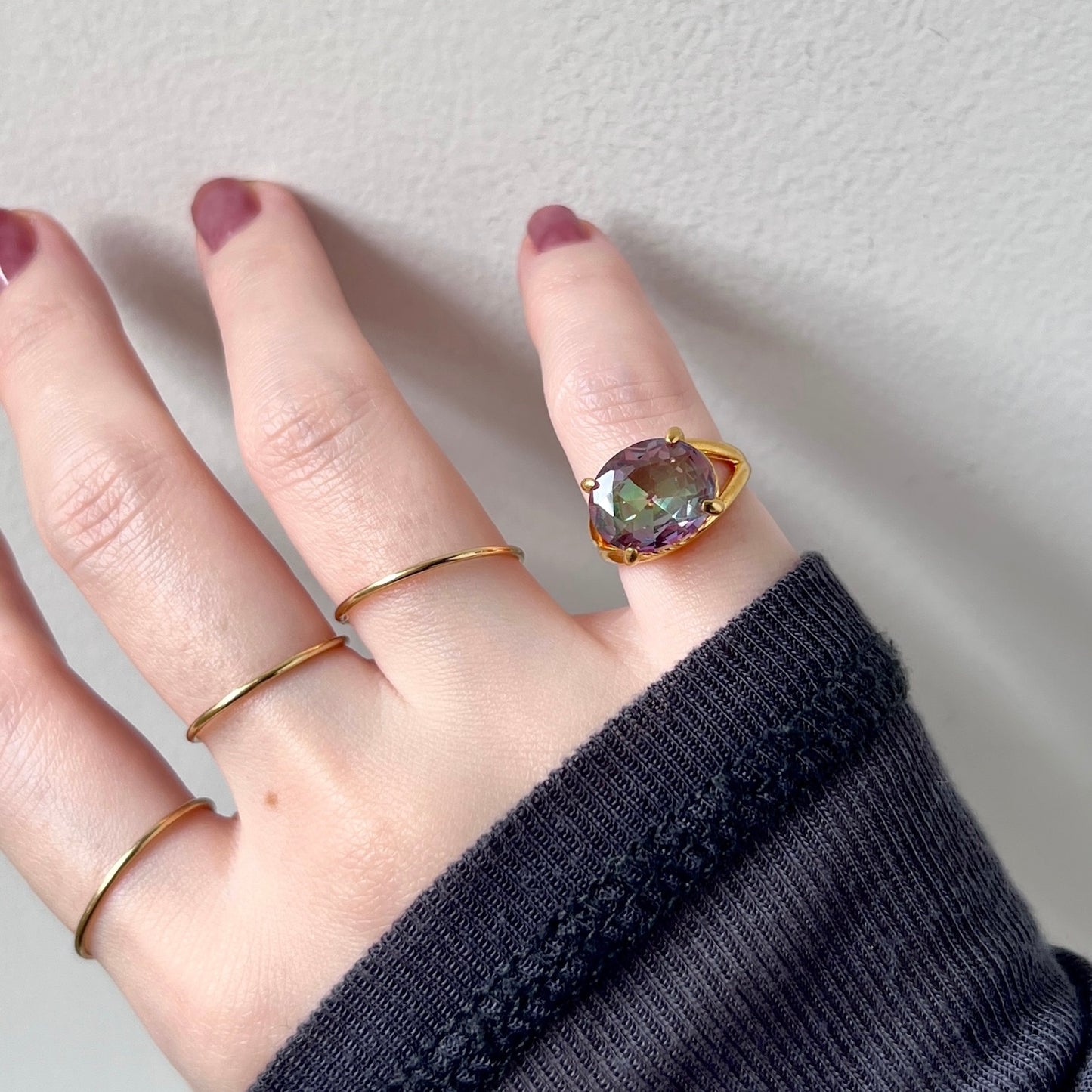 [ mystic quartz ] reine pinky gold