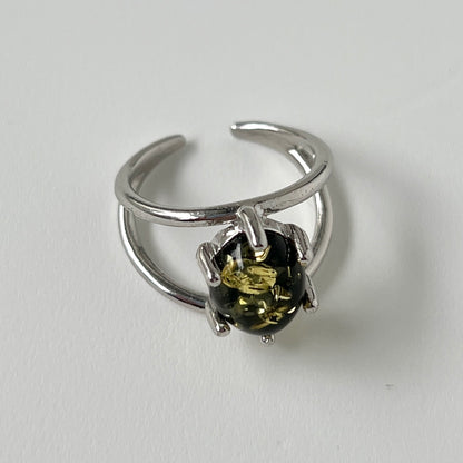 [ black amber ] double silver