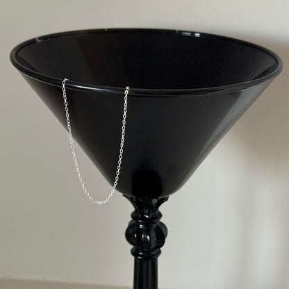 [ SV925 ] oval link chain necklace