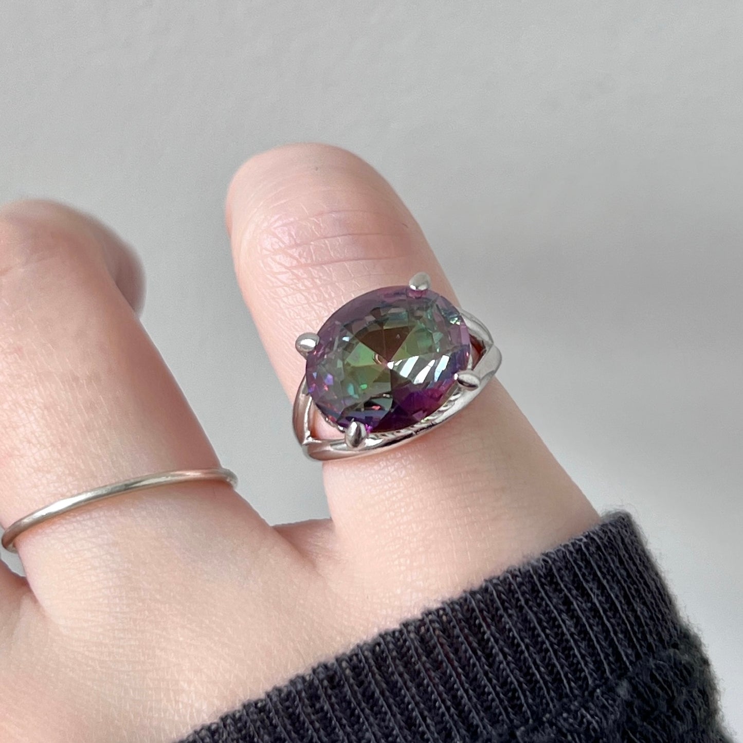 [ mystic quartz ] reine pinky silver