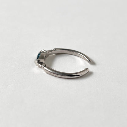 [ london blue topaz ] polar star silver