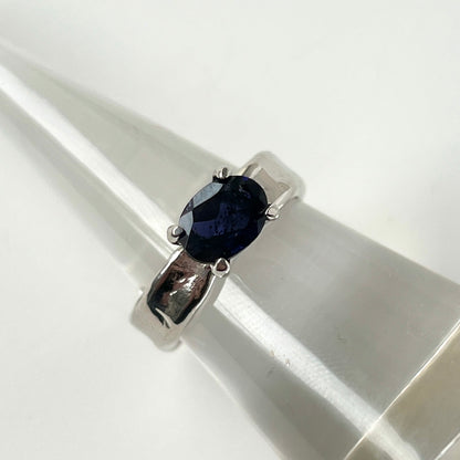 [ iolite ] um silver ring [ free size ]
